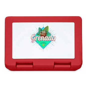 Grenada Karibik Urlaub Vintage Insel Souvenir - Brotdose - Rot - Vorne