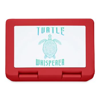 Graphique en dégradé de Tortue Murmureuse de mer Tortue de mer - Boîte à goûter - rouge - Devant