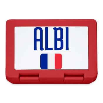 Albi France Flag Emblem - Lunchbox - red - Front