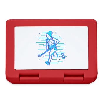 Joueur de hockey - Boîte à goûter - rouge - Devant