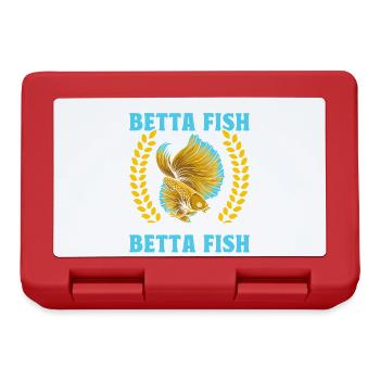  Betta Fish Owner Aquarist Fishkeeper Siamese - Lunchbox - red - Front