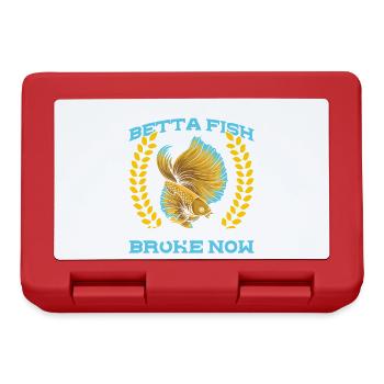  Betta Fish Keeper Aquarist Fish Tank Siamese - Lunchbox - red - Front