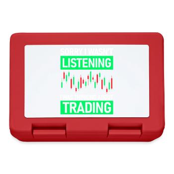Désolé de ne pas avoir écouté les traders boursiers - Boîte à goûter - rouge - Devant
