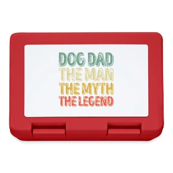 Dog Dad Legend Gradient Tee - Lunchbox - red - Front