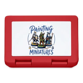 Je préfère peindre des miniatures - Boîte à goûter - rouge - Devant