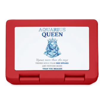 Reine du Verseau Zodiaque Verseau - Boîte à goûter - rouge - Devant