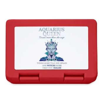 Reine du Verseau Zodiaque Verseau - Boîte à goûter - rouge - Devant