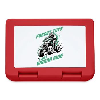 Quad ATV Boy Men Four Wheeler - Brotdose - Rot - Vorne