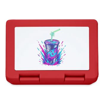 Neon-Swirler Becher Splash - Brotdose - Rot - Vorne