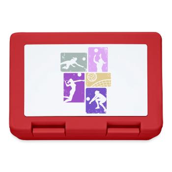 Volleyball Girls Beach Volleyball Volleyball Player - Lunchbox - red - Front