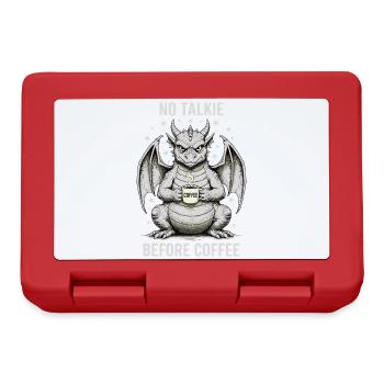 No Conversation Before Coffee Lover Dragon - Lunchbox - red - Front