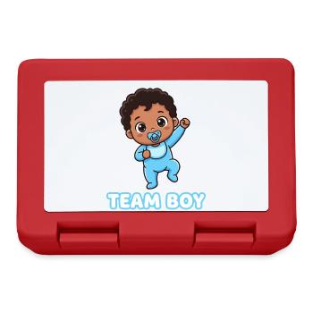 Team Boy Cute Baby Design - Lunchbox - red - Front