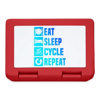 Gift idea for a road bike with road bike - Lunchbox - red - Front