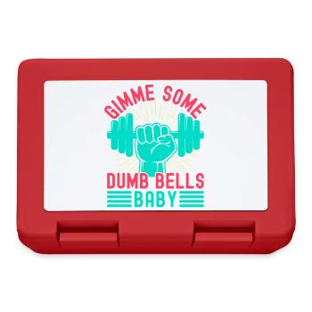 Fitness Fanatics Some Dumb Bells Baby Calisthenics - Lunchbox - red - Front
