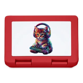 Joueur, Gaming, Joueur vidéo, Joueur, Chat - Boîte à goûter - rouge - Devant