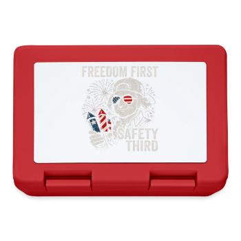 Liberté en premier, sécurité troisième – Jo - Boîte à goûter - rouge - Devant