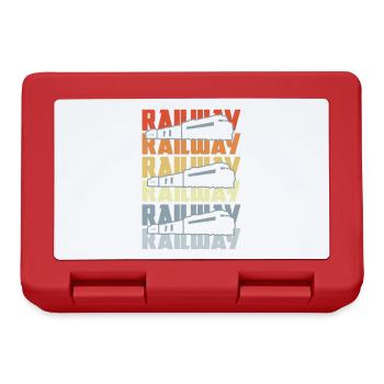 Vintage Railroad - Lunchbox - red - Front