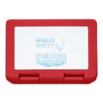 Ghost Hunter Halloween English Saying - Lunchbox - red - Front