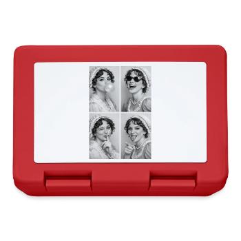 Jane Austen Photo Collage - Boîte à goûter - rouge - Devant