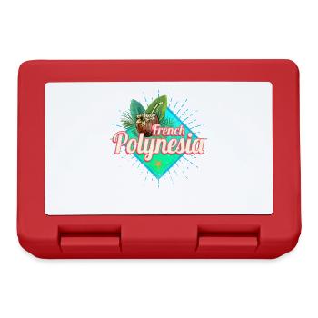 Französisch-Polynesien im Pazifik Insel Souvenir - Brotdose - Rot - Vorne