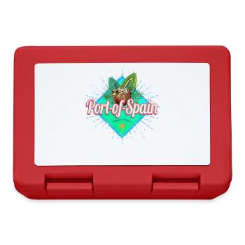Port of Spain Trinidad and Tobago Holiday Souvenir - Lunchbox - red - Front