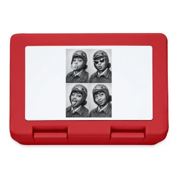 Bessie Coleman Collage - Brotdose - Rot - Vorne