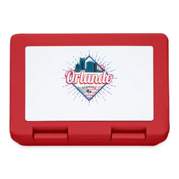 Orlando Florida in United States USA Design - Lunchbox - red - Front