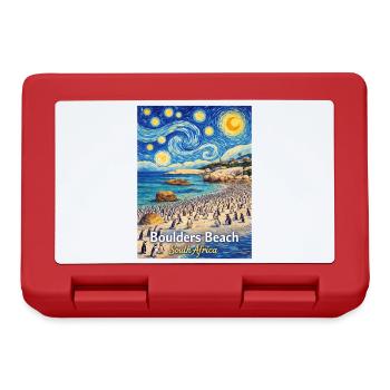 Boulders Beach, South Africa Starry Night - Lunchbox - red - Front
