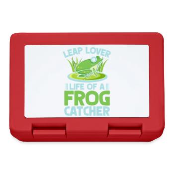 Frog Catcher Leap Lover Frog - Lunchbox - red - Front