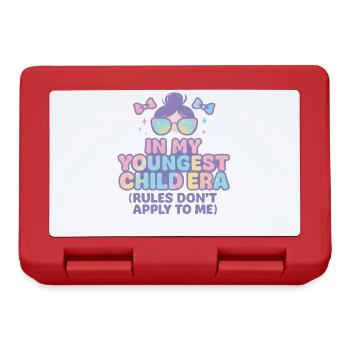 Dans l’humour de l’ère de My Younger Child et de la famille des filles - Boîte à goûter - rouge - Devant