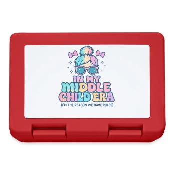 Daughter Family Humor In My Middle Child Era - Lunchbox - red - Front