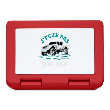 J’Peux Pas J’ai 4x4 Humour Off Road Tout Terrain - Boîte à goûter - rouge - Devant