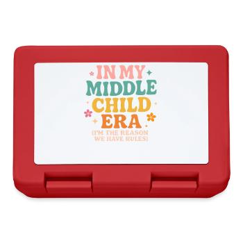 Daughter Family Humor In My Middle Child Era - Lunchbox - red - Front