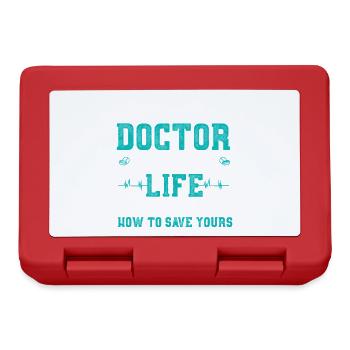 Futur voyage de sauvetage de médecin - Boîte à goûter - rouge - Devant