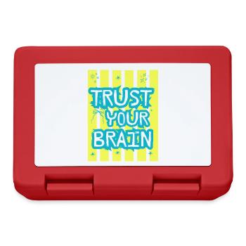 Trust Your Brain - Brotdose - Rot - Vorne