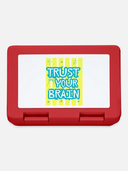 Trust Your Brain - Lunchbox - red