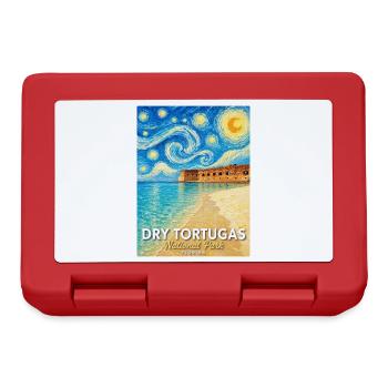 Dry Tortugas Coastal Art Florida - Lunchbox - red - Front