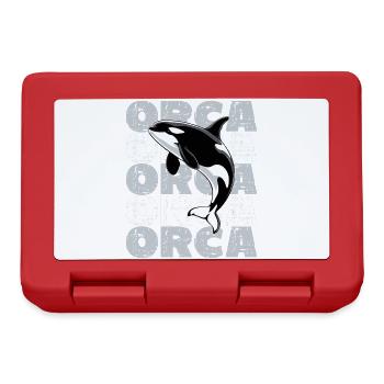 Orca Killer Whale Ocean Sea Marine Life Orca - Lunchbox - red - Front