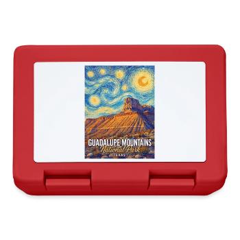 Parc national des montagnes Guadalupe, Texas - Boîte à goûter - rouge - Devant