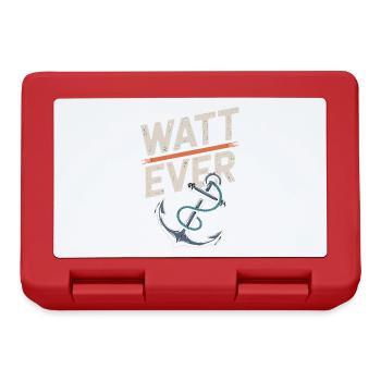 Conception d’ancre maritime Watt Ever pour - Boîte à goûter - rouge - Devant
