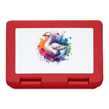 Pilgrim Goose Gift - Lunchbox - red - Front