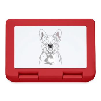 Bouledogue français Frenchie - Boîte à goûter - rouge - Devant