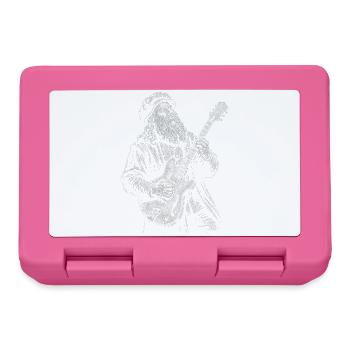 Leonardo Da Vinci spielt Gitarre - Brotdose - Pink - Vorne