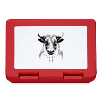 Bulle Stier - Brotdose - Rot - Vorne