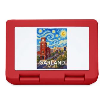 Garland, Texas Starry Night - Lunchbox - red - Front