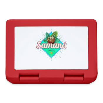 Souvenir de la République dominicaine des Caraïbes de Samana - Boîte à goûter - rouge - Devant