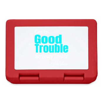 Good Trouble Gradient Quote Tee - Lunchbox - red - Front
