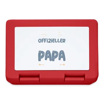 Offizieller Pomeranian Papa - Brotdose - Rot - Vorne