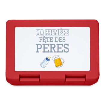 Ma Première Fête des Pères - Boîte à goûter - rouge - Devant