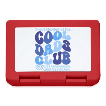 Cool Dads Club - Dad Father's Day Gift - Lunchbox - red - Front